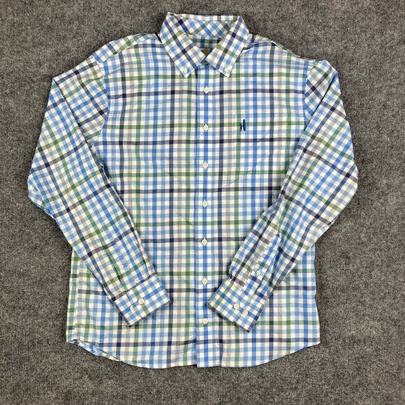 Johnnie-O Hangin' Out Button-Up Shirt Mens Size M Multicolor Check Casual - Picture 1 of 9